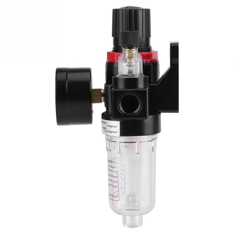 1/4 Pressure Compressor Moisture Trap Oil Separator Tools Air Filter Regulator Lubricator Water