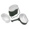 Military Mess Tin Multifunction Nonslip Durable Food Grade Aluminium 180 Celsius Temperature Resistant