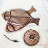 Natural Wooden Fish Dish Handmade Fish Shaped Plate Appetizers Plate Dessert Plate  Candy Display
