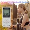HRD-602 Portable Radio Receiver FM/AM Radio LCD Display Lock Button Pocket Radio with Earphone