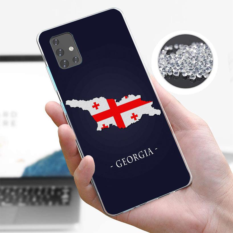 Georgia Flag Phone Case For Samsung Galaxy A52 A32 A22 A12 A02S A50S A30S A51 A31 AA71 Note 20 Ultra 10 S10 Plus Galaxy A52 A42