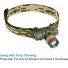 Silicone Headlamp Flashlight Holder 6.2*3.6*3cm/2.44*1.18" Hands-Free Head Lamp   Camping