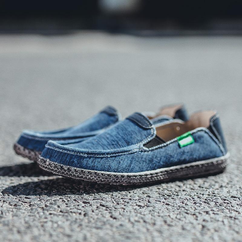 Кеды большого размера летние новые тканевые туфли земляной ретро ленивые повседневные туфли