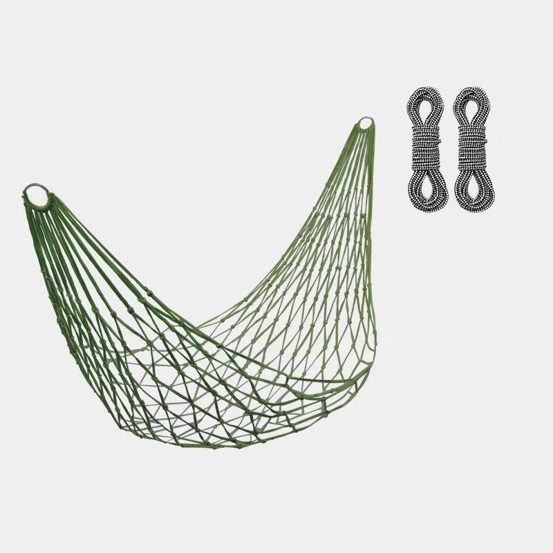 Сетчатые гамаки из веревки для улицы, гамак для сна из нейлона для кемпинга, гамак с большим пределом веса, качели из сетчатого гамака, большие гамаки для улицы из нейлона