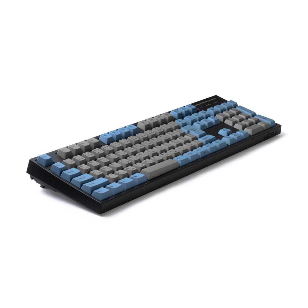 LEOPOLD FC900RBT СЕРО-ГОЛУБОЙ Японская раскладка Кана Ари Полная 108 клавиш Переключатели с возможностью горячей замены Питание от батареек AAA CHERRY MX2A коричневые переключатели