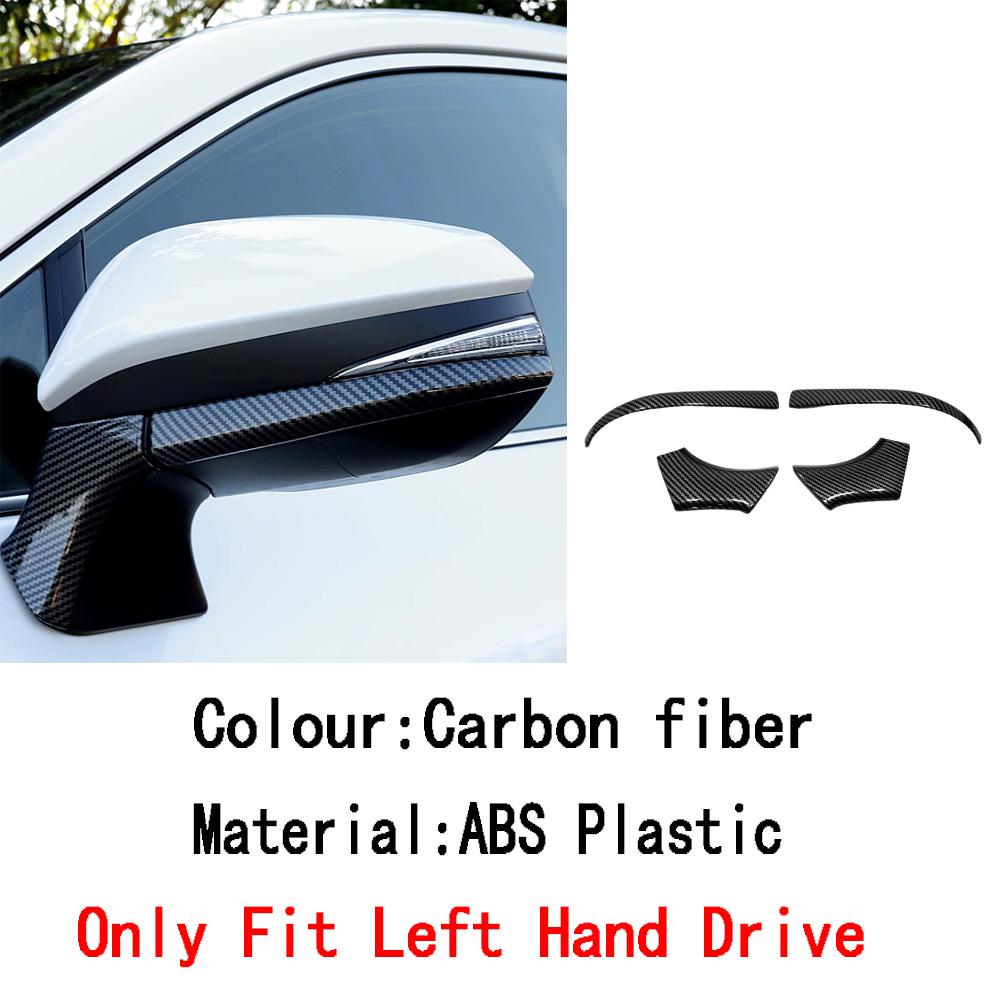 For Toyota Venza/Harrier 2024 ABS/Steel Frame Side Rearview Mirror Strip Cover Trim Sticker Eyebrow Accessories