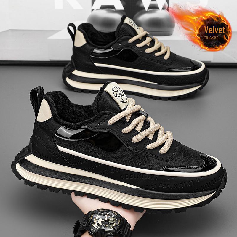 Мужские модные кроссовки осень/зима на массивной подошве: Спортивные и повседневные туфли с приподнятой подошвой в стиле Форреста Гампа