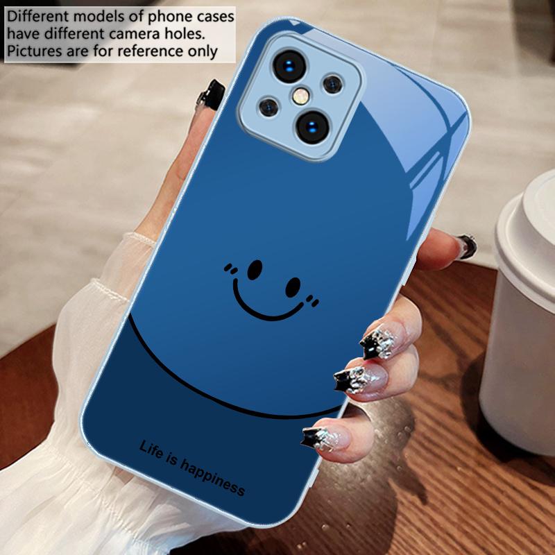 Жизнь — это про счастье Для Oppo Find X5 X8 Pro X2 Lite X7 Ultra F11 23 Reno4 Z 6 Pro A72 58 78 73 16 98 A54S Стеклянный чехол для телефона
