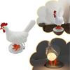 Lifelike Resin Chicken Egg Night Light Chicken Egg Lamp 3D Hen Laying Egg Lamp Chicken LED Table Lamps with USB Bedside Lamp Easter Birthday Present