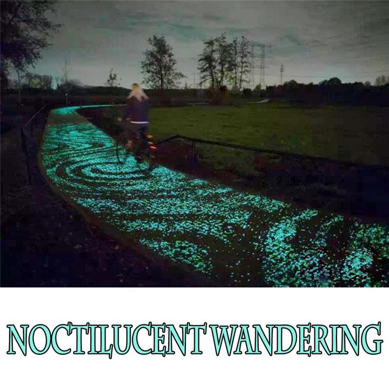 Luminous Sand Stones Glow In Dark Mini Pebble for Party Home Garden Park Road Decor Fluorescence Stone Fish Tank Ornament