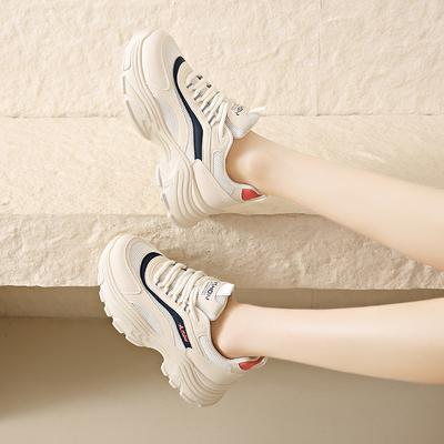 CRLAYDK Платформа Сетка Белые Массивные Кроссовки для Женщин Повседневная Обувь для Папы Дышащие Женские Клинья для Ходьбы Спорт Теннис