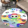 1PC Cartoon Characters Dandy Collage Round Rug, Non-slip Chair Mat, Home Decor, Circle Carpet Perfect for Office, Bedroom, Living Room,Christmas gift