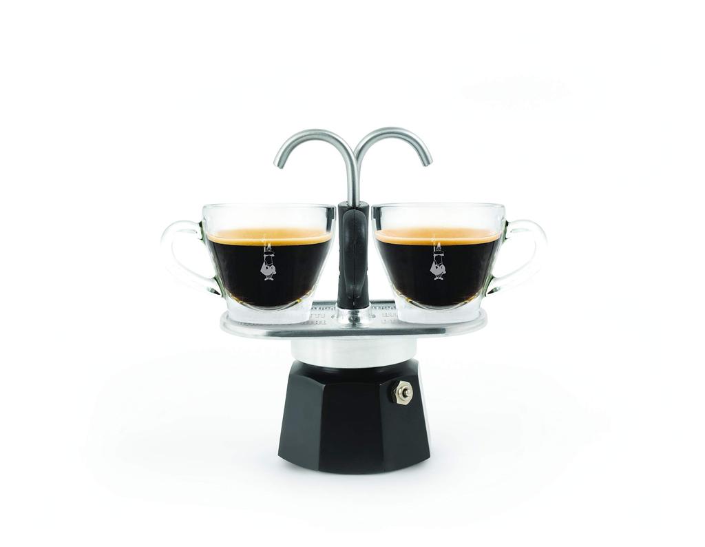 Кофеварка Bialetti Mini Express на 2 чашки с прямым нагревом (Кофе Маккинетта)