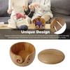 Knitting Crochet Weaving Tool Wooden Yarn Bowl Wool Holder Organizer Woolen Knitting Storage Basket