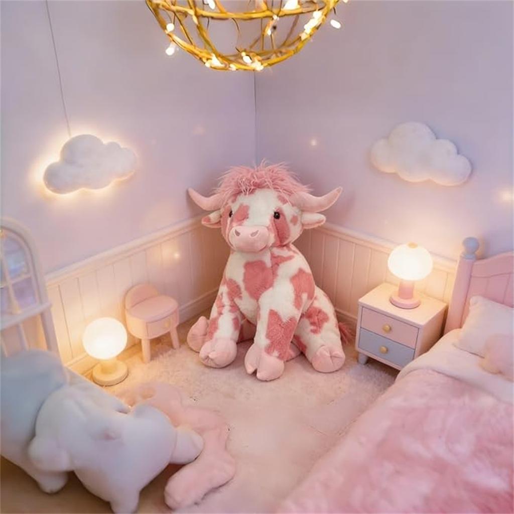 Плюшевая корова, Милые плюшевые игрушки корова, Подарки, Реалистичные плюшевые коровы, Игрушки-плюши Декор