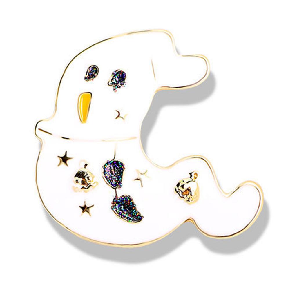 Жуткий Сезон Модная Брошь Жуткий Сезонный Тыква Привидение Метла Металлическая Значок Ювелирное Изделие для Уникальной Идеи Подарка