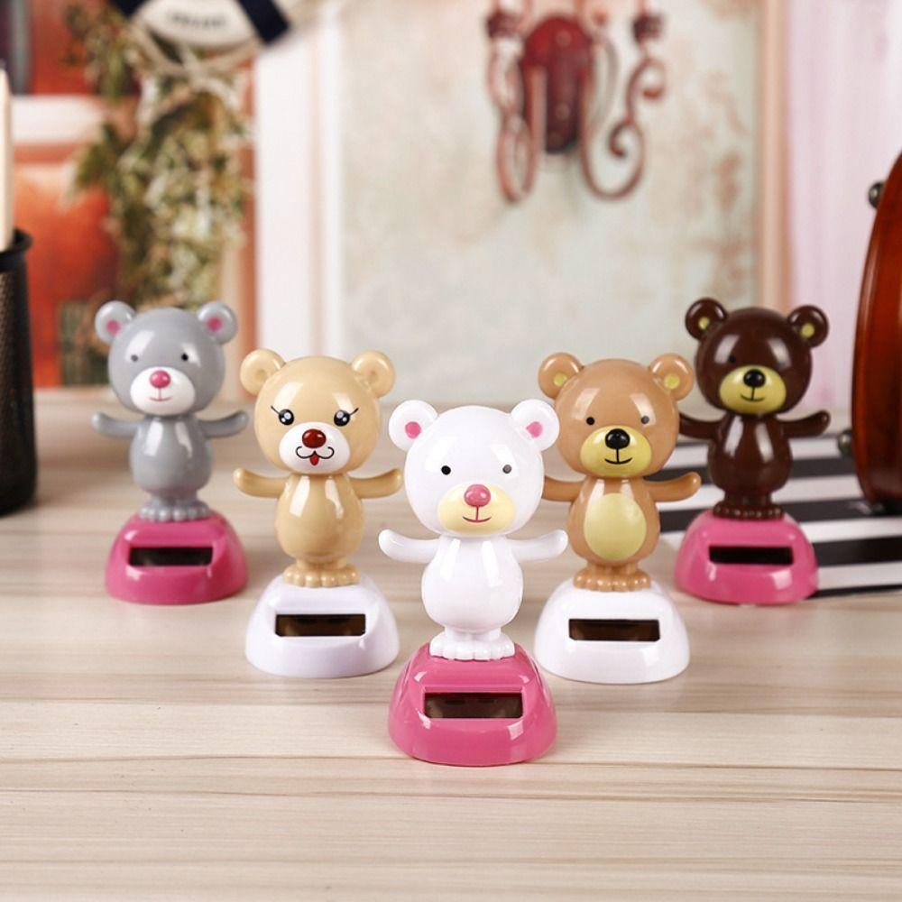 Пластиковая кукла с качающейся головой на солнечной энергии, животное на солнечной энергии для автомобиля, танцующая игрушка на солнечной энергии, кукла в подарок