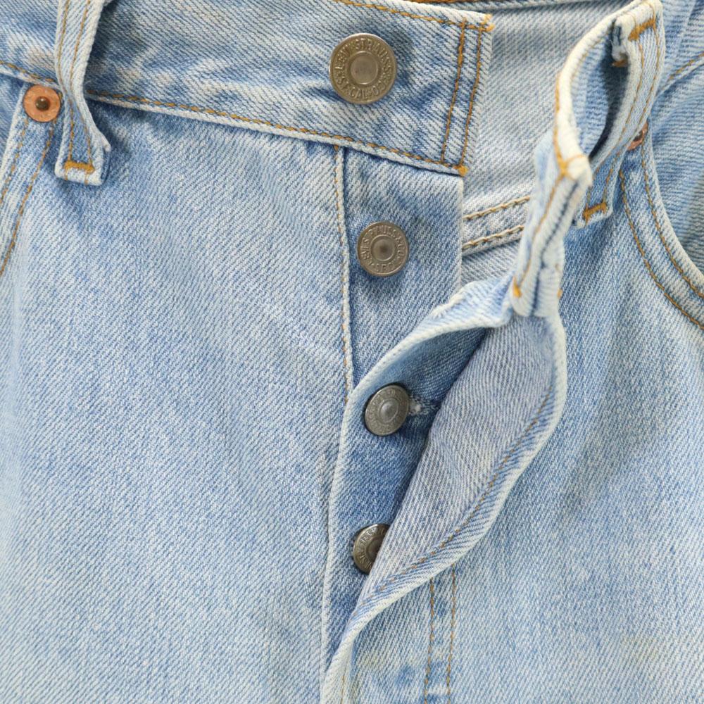 Levi's 90-е 501 Джинсы из денима старого производства в США w32 Индиго синие мужские б/у