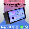 Android Carplay автомобильное радио для SsangYong Rexton 2001-2006 мультимедийный проигрыватель головное устройство стерео GPS навигация BT WIFI 2+32 ГБ