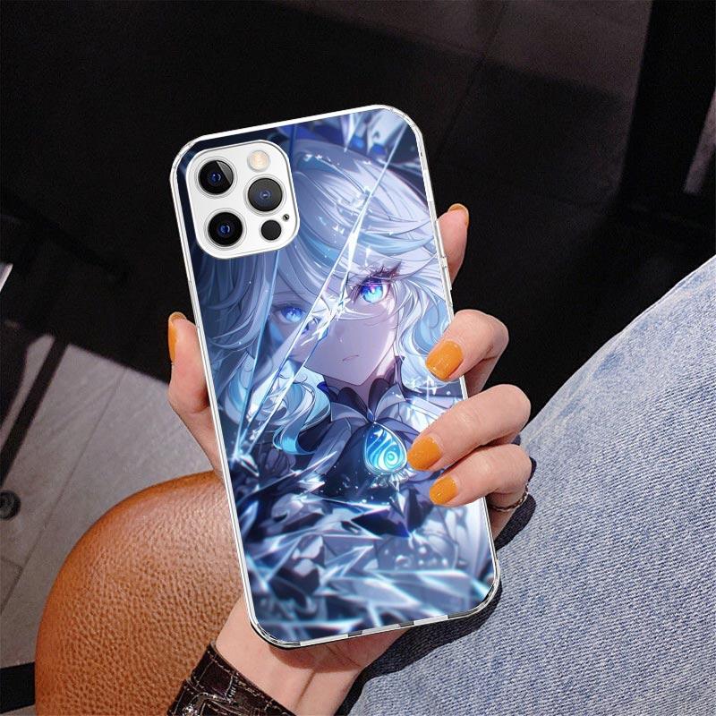 Чехол для телефона Genshin Impact Furina для Iphone 17 Air 16 16E 11 12 13 Mini 14 Plus 15 Pro Max 7 8 + SE 2020 Чехол для телефона Coque
