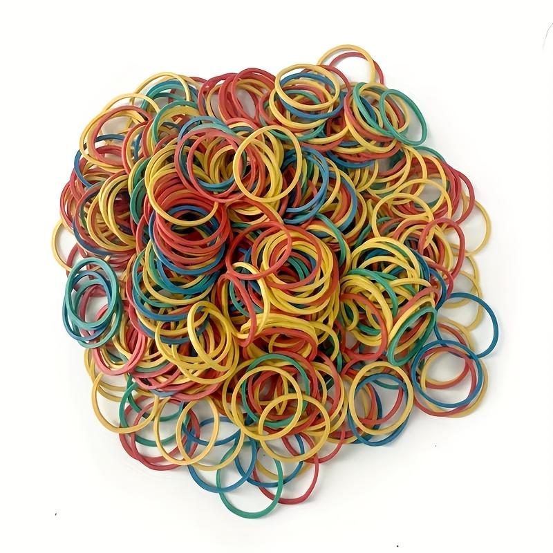 100 шт. Разноцветные маленькие резинки, Эластичные тянущиеся резинки, Подходят для купюр, Офисные принадлежности, Упаковка смешанных цветов
