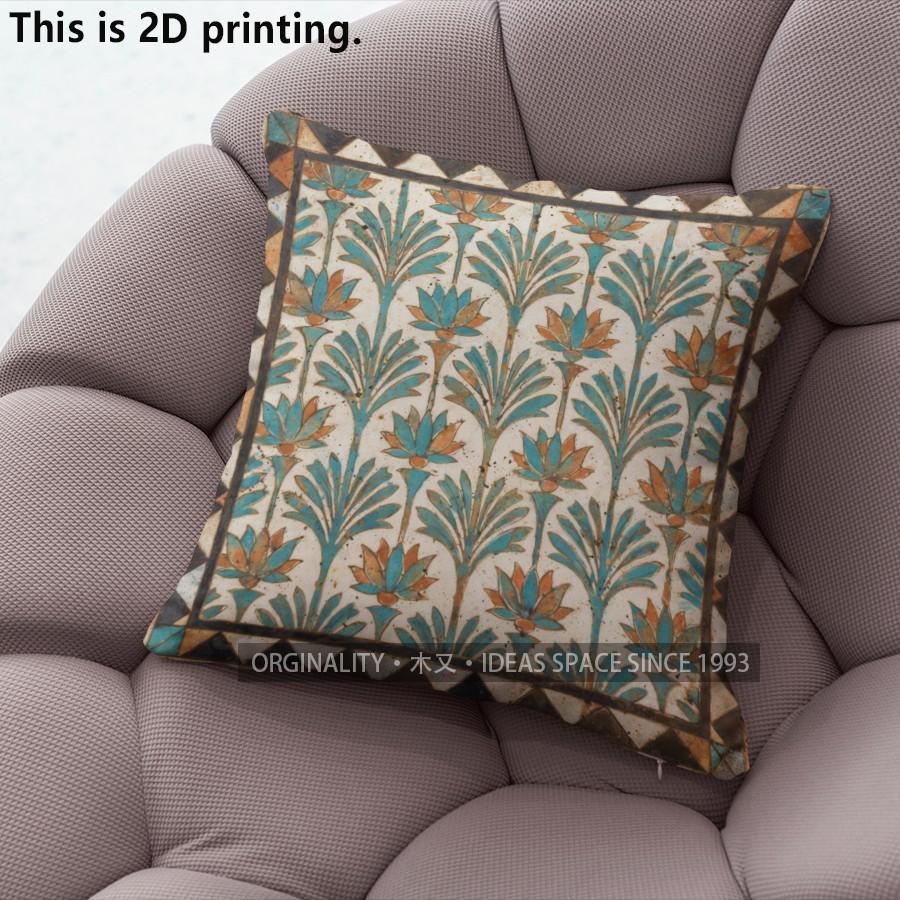 Boho Lotus Floral Throw Pillow Covers Pattern Cushion Cover Suitable for Sofa Bedroom Car Pillow Cover