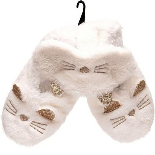 Foxbury Женский/дамский комплект из тапочек и маски «Кошка»