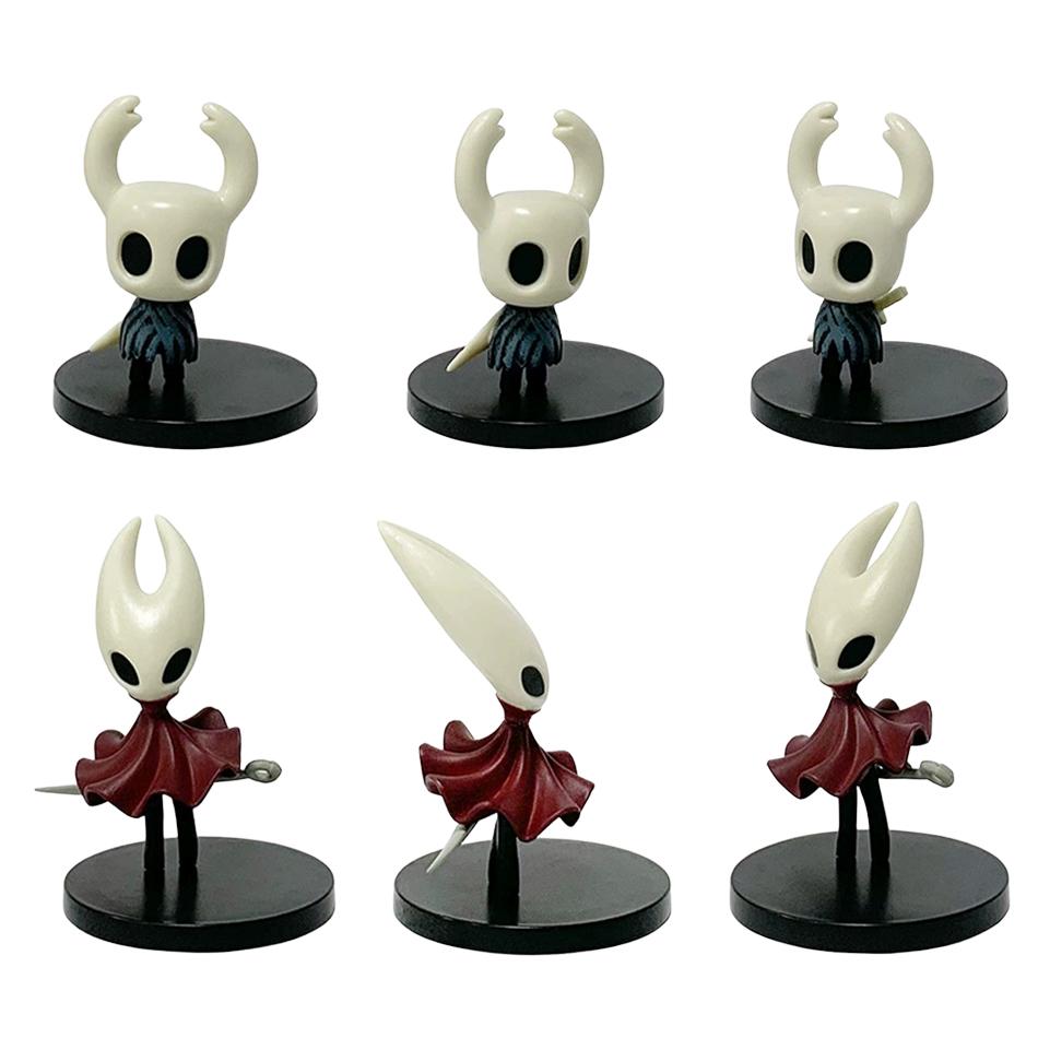 НОВЫЙ Hollow Knight 6 шт. Q-версия Аниме Фигурка Hollow Knight ПВХ Фигурка Действия Фигурка Хорнет Коллекционная Модель Игрушки Подарок Ребенку