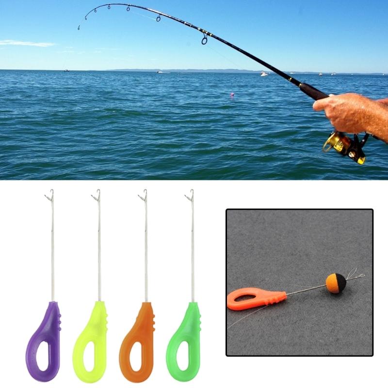 4 шт. Новые фидерные кормушки Игла для насаживания наживки Легкая сплайсинг Стальная игла для оснасток Аксессуары для загрузки оснасток