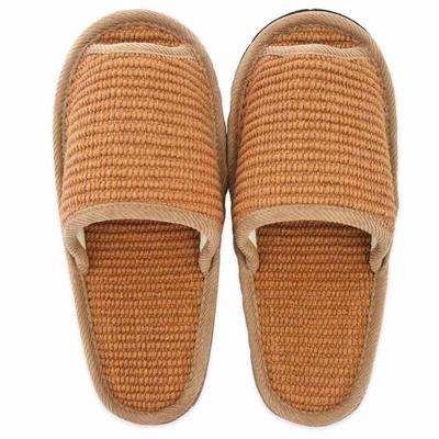 Тапочки Hakihaki Kobo из индийского хлопка с простроченным войлоком, сделано до коричневого - CREO, подошвы, средний, Япония, тихие, 25 см,