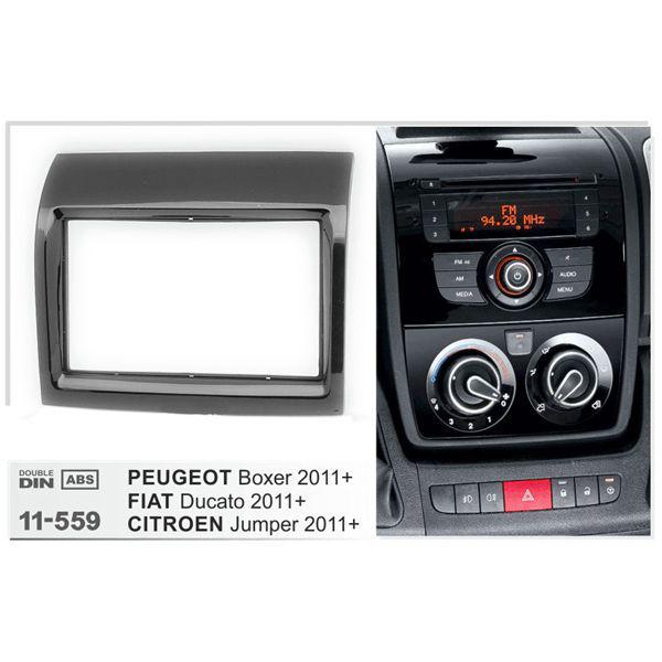 Комплект из 5 деталей для модификации панели магнитолы Peugeot Boxer, Fiat Ducato и Citroen Jumper