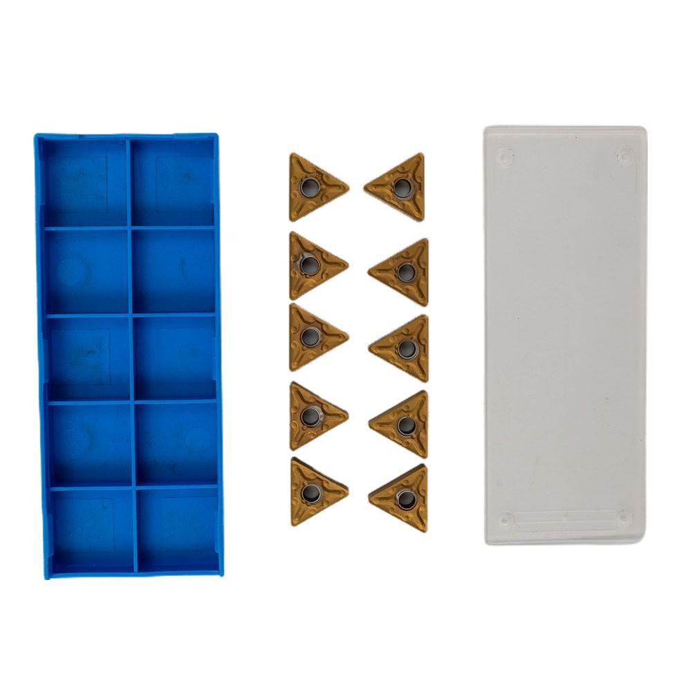 10pcs Golden TNMG160408 MA Carbide Inserts Lathe Turning Tool Cutting CNC Blade