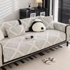 Autumn Home Chenille Striped Slipcover Funda Sofa Mat Non-slip White Sofa Cushion Couch Sofa Covers Mat