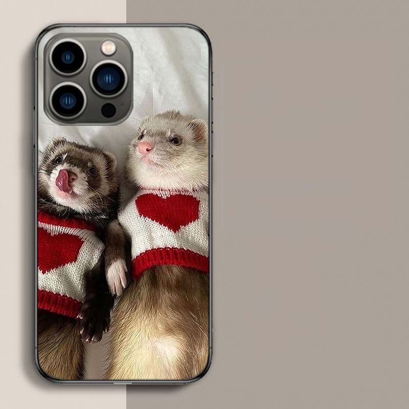 Lovely Otter Who Loves Clean Food Phone Case For Apple Iphone 16E 16 17 Pro Max Air 15 Pro 14 Plus 12 13 Mini Cover Cute