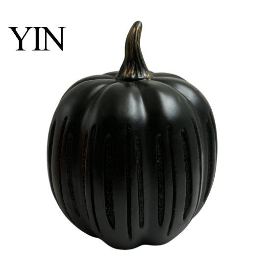 Indoor Outdoor Fall Decor Twinkle Light Pumpkin Decoration, Halloween Resin Night Light, Decorative Tabletop Lamps Illuminated Autumn Centerpiece for