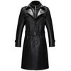 2024 Autumn/Winter Haining Sheepskin Leather Men's Mid-Length Windbreaker Coat