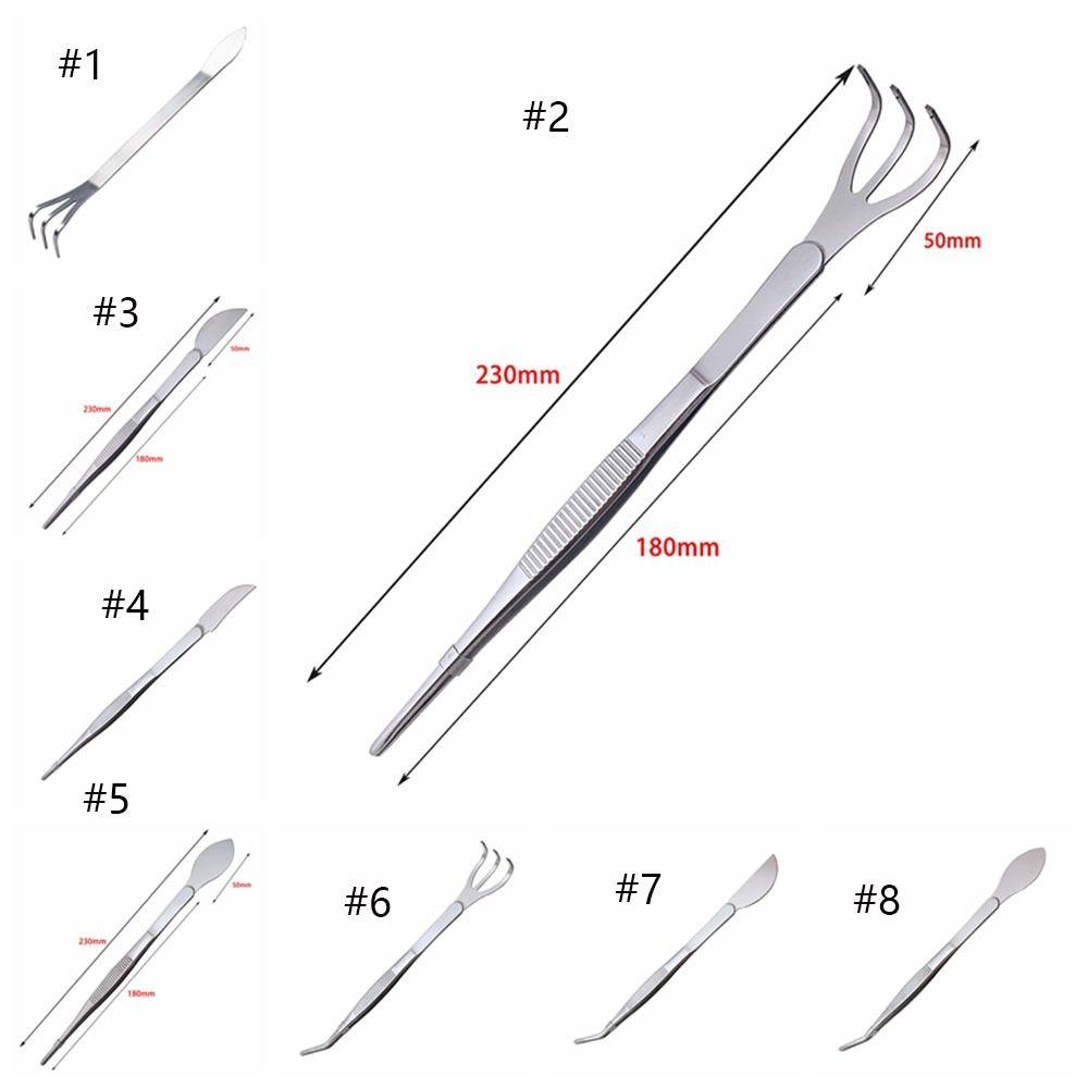 Handheld Stainless Steel Root Rake Mini Gardening Rake Garden Utensils Bonsai Tweezers Loosen Soil
