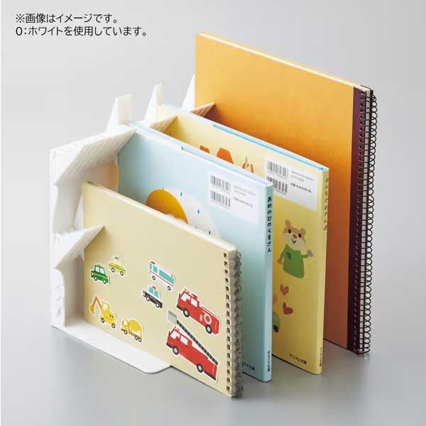 LIHIT LAB Book Stand, A4 Size, White, A-3577-0, Holds Even a Single Book, 3-Pack