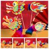 Zodiac Kids DIY Dragon Dance Toy Blessing Chinese Style Paper Dragon Toy