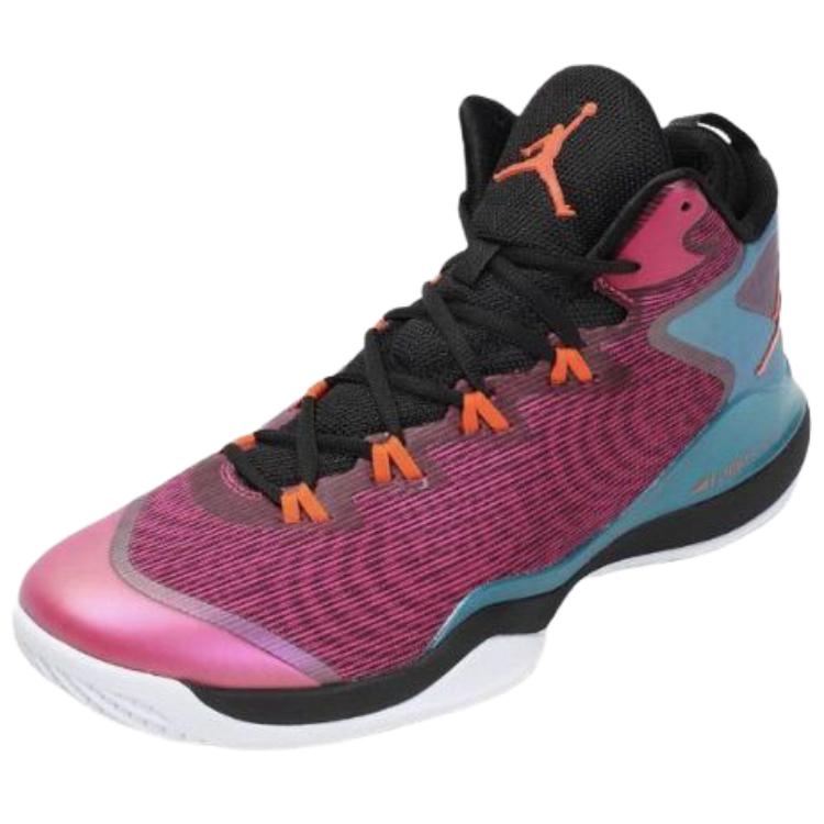 Jordan Super.Fly 3 Нескользящие Износостойкие Баскетбольные Кроссовки Средней Высоты Унисекс Розово-Черные 684933-625