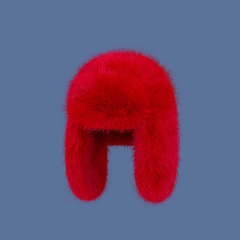 Plush Solid Color Men Women Pilot Hat Warmer Anti-cold Faux Fur Pilot Cap Soft Adjustable Ear Protection Hat Shopping
