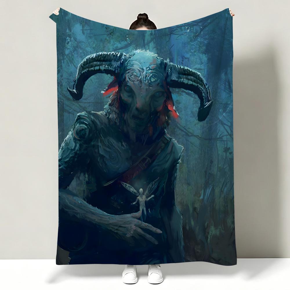 Movie PPans LLabyrinth Throw Soft Warm Flannel Throw Blanket Multiuse for Sofa Bed Office Nap