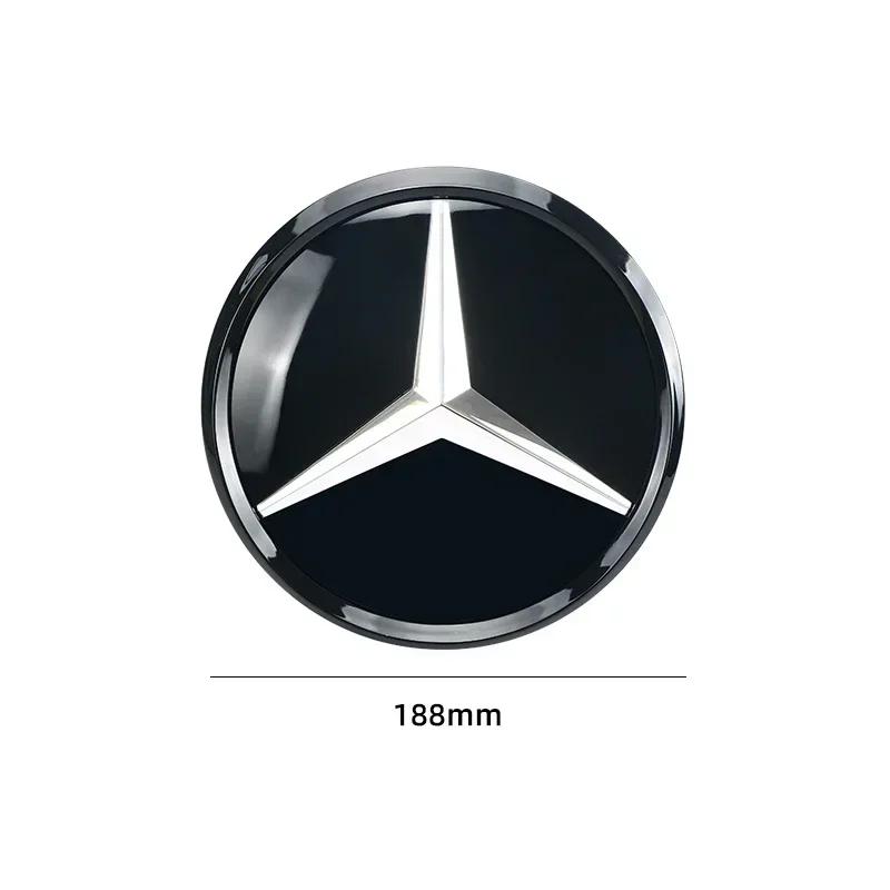 C200 E200 Для Mercedes Benz 3D Стайлинг Автомобиля Передняя Решетка Звезда Эмблема Значок Логотип Решетки Для Mercedes-Benz C-Класса 2014-2018 GLC