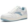 Anta Zero Feel Synthetic Leather Slip Resistant Height Increasing Low top Skateboard Shoes Men's White Blue 912518068F-12