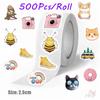 500Pcs/Roll Enjoy The Outdoor Moments Kids Rewards Stickers - DIY Scrapbooks Album Decor Sealing Label Decals
