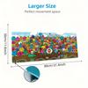 Mr. Men Little Miss Custom Name Large Size Mouse Pad Large Gaming Table Cushion Non-slip Laptop Tablet Big Mousepad XXL Mat Mini PC Playmat With Lock 