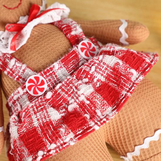 Плюшевая кукла пряничный человечек, мягкая подушка для рождественского декора, сидящая, стоящая, подвесная пряничная игрушка для украшения праздничной вечеринки