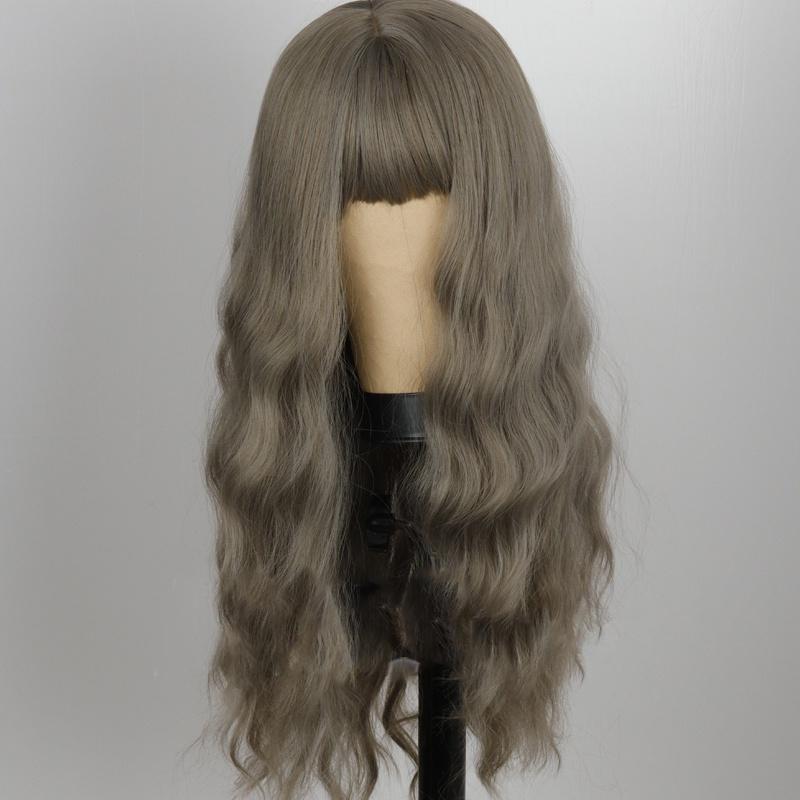 XINRAN Красивый розовый парик с волнами воды, синтетический парик, цветной парик, парик для косплея, натуральный розовый парик для женщин