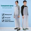 Waterproof Transparent PVC Apron 43" X 31" Unisex Heavy Duty Aprons Clear Plastic Oil Stain Resistant Aprons for Kitchen Cooking Cleaning Butcher Work