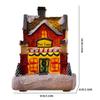 Glowing Christmas Cabin House with Led Lights Christmas Story Village Houses Festival Ornament Christmas Atmospheres Ornament